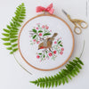 Christmas Robin Bird - 6" embroidery kit