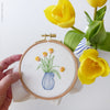 Yellow Tulips - 4" embroidery kit