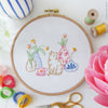 Tulips and Cat - 6" embroidery kit