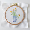 Yellow Tulips - 4" embroidery kit