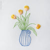 Yellow Tulips - 4" embroidery kit