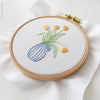 Yellow Tulips - 4" embroidery kit