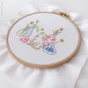 Tulips and Cat - 6" embroidery kit