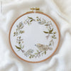 Bird & Wreath - 6" embroidery kit