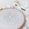 White Heart - 6" embroidery kit