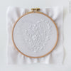 White Heart - 6" embroidery kit