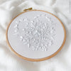 White Heart - 6" embroidery kit