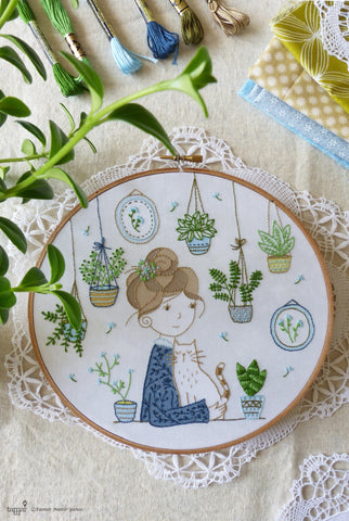 Hair Bun Girl Embroidery Kit – Sew Creative Ashland