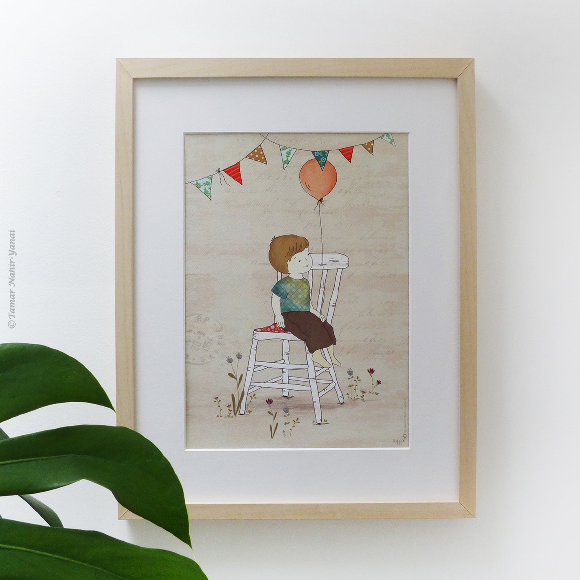 Flower Crown Lady print wall art – Tamar Nahir-Yanai