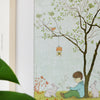 Tree and rabbit print wall art